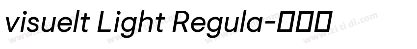 visuelt Light Regula字体转换